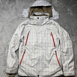 Rossignol Band 3D Ski Jacket Mens Small Light Grey Pro 20k Waterproof NWMJK045